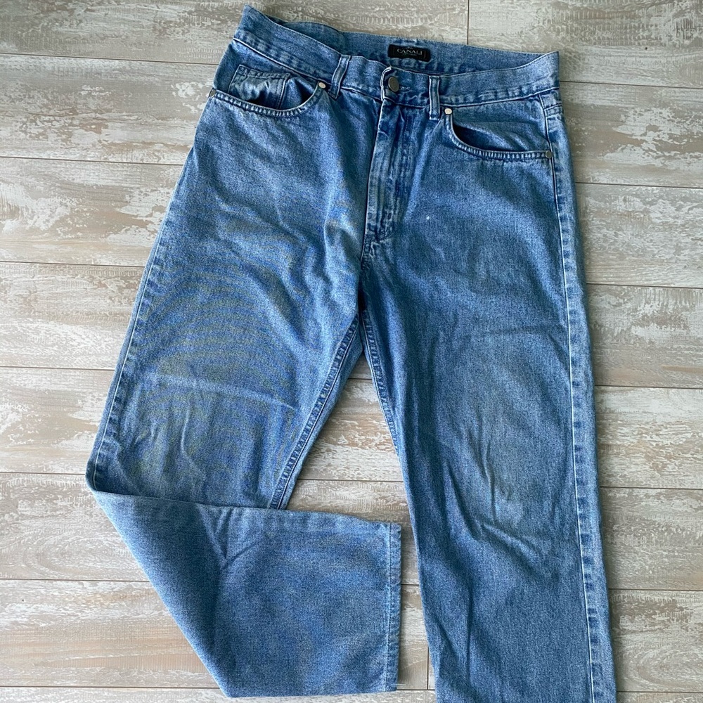 Canali Jeans White Wash
